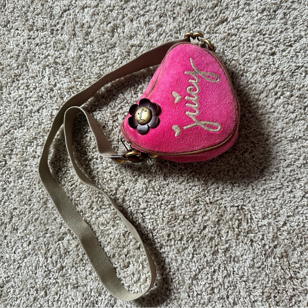 Rare Y2k Juicy Couture Heart Crossbody Gem